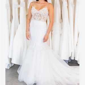 Mermaid beaded wedding dress